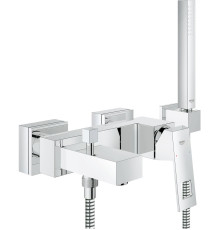 Смеситель для ванны GROHE Eurocube с душевым гарнитуром хром 23141000