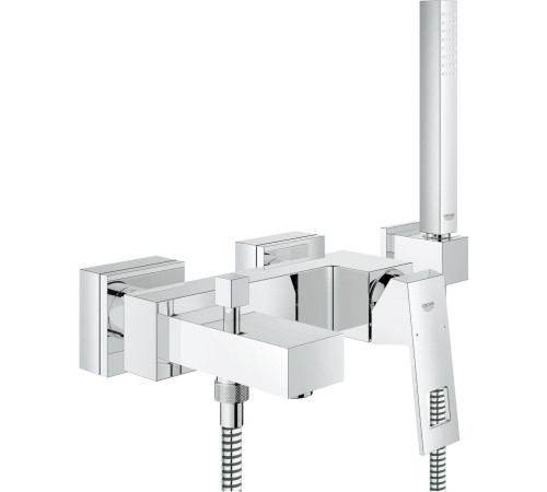 Смеситель для ванны GROHE Eurocube с душевым гарнитуром хром 23141000