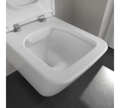 Унитаз подвесной Villeroy & Boch Finion 37.5x56x35 см CeramicPlus альпийский белый 4664R0R1
