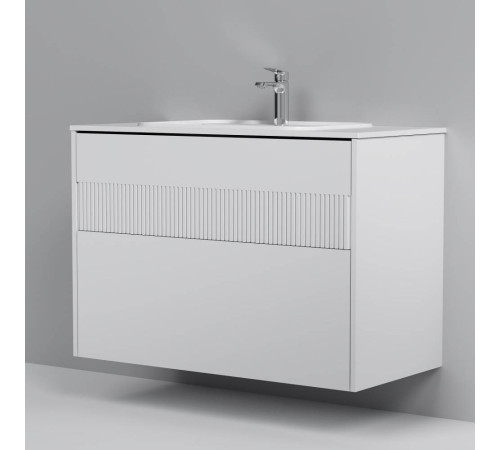 База под раковину AM.PM Func 100 см 2 ящика белый матовый M8FFUX1002WM