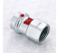 Муфта переходная пресс-В Viega Prestabo 18х1/2 оцинкованная сталь 559090