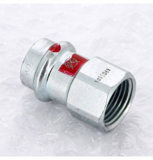 Муфта переходная пресс-В Viega Prestabo 18х1/2 оцинкованная сталь 559090