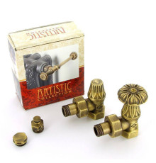 Комплект подключения Carlo Poletti Artistic для радиатора НВ 1/2 угловой KV673/67410MA