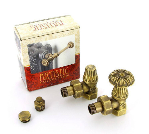 Комплект подключения Carlo Poletti Artistic для радиатора НВ 1/2 угловой KV673/67410MA