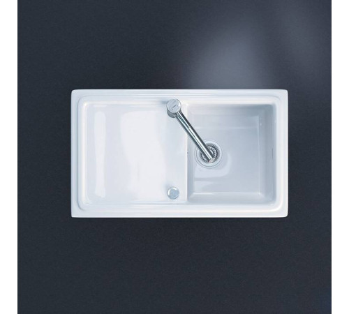 Кухонная мойка Duravit Cassia 86х51 см встраиваемая белая 7513860000