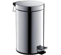 Корзина для мусора с педалью Aquatek 8 л полированный хром AQ4992CR