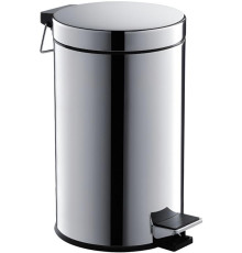 Корзина для мусора с педалью Aquatek 8 л полированный хром AQ4992CR