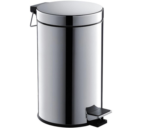 Корзина для мусора с педалью Aquatek 8 л полированный хром AQ4992CR