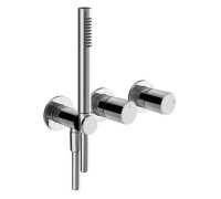 Смеситель Gessi Habito Unito настенный встраиваемый 2 положения с ручным душем хром 70038#031