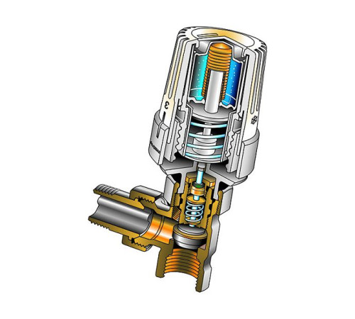 Головка термостатическая Oventrop Uni LH жидкостная M30x1.5 7-28 °C белая 1011465