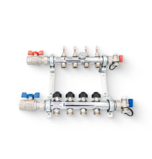 Коллекторная группа REHAU HKV-D 9 контуров с шаровыми кранами 13153091001