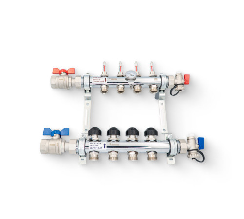 Коллекторная группа REHAU HKV-D 9 контуров с шаровыми кранами 13153091001