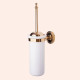 Ершик для унитаза подвесной Tivoli World Bristol 220 в керамической колбе золото TWBR220oro