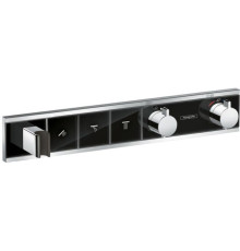 Термостат скрытого монтажа Hansgrohe RainSelect для 3 потребителей черный/хром 15356600