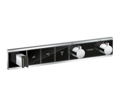 Термостат скрытого монтажа Hansgrohe RainSelect для 3 потребителей черный/хром 15356600
