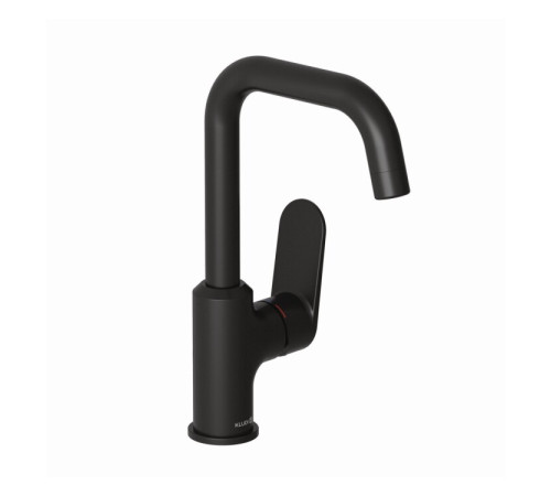 Смеситель для раковины Kludi X1 85 с донным клапаном Push-Open черный матовый 320283975