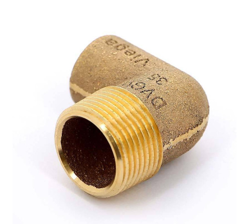 Угол 90° бронзовый Viega пайка-НР 18х3/4 133108