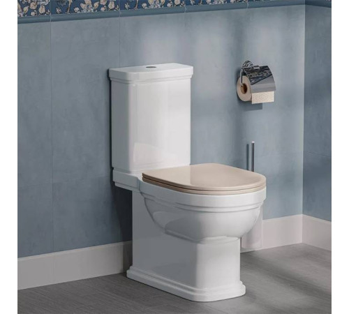 Унитаз-моноблок Kerama Marazzi Pompei 37x67 см белый глянцевый PO.wc.01/PO.cis.01