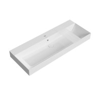 Раковина подвесная Kerama Marazzi Grande 119.5х18 см 1 отверстие белый глянец GR.wb.120