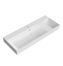 Раковина подвесная Kerama Marazzi Grande 119.5х18 см 1 отверстие белый глянец GR.wb.120