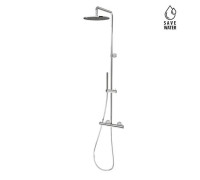 Душевая стойка с термостатом Newform XT верхний душ 250 мм хром 61165.21.018