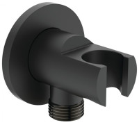 Держатель с подключением душевой лейки Ideal Standard Idealrain 1/2 матовый черный BC807XG