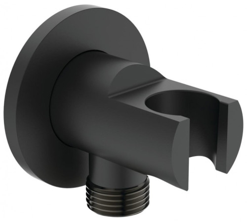 Держатель с подключением душевой лейки Ideal Standard Idealrain 1/2 матовый черный BC807XG