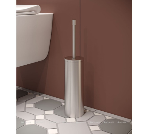 Ершик для унитаза Allen Brau Priority напольный стальной матовый никель 6.31009-BN