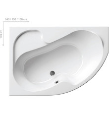 Ванна акриловая RAVAK Rosa I 140х105 см левая белая CI01000000