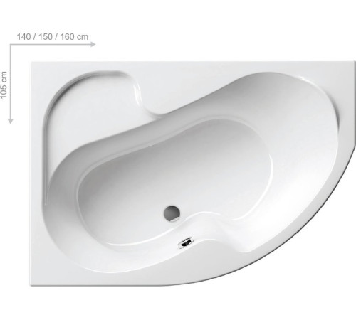 Ванна акриловая RAVAK Rosa I 140х105 см левая белая CI01000000