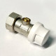 Узел радиаторный прямой одинарный Uni-Fitt 3/4 EK x 3/4 EK с шаровым краном 194N3301