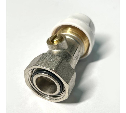 Узел радиаторный прямой одинарный Uni-Fitt 3/4 EK x 3/4 EK с шаровым краном 194N3301