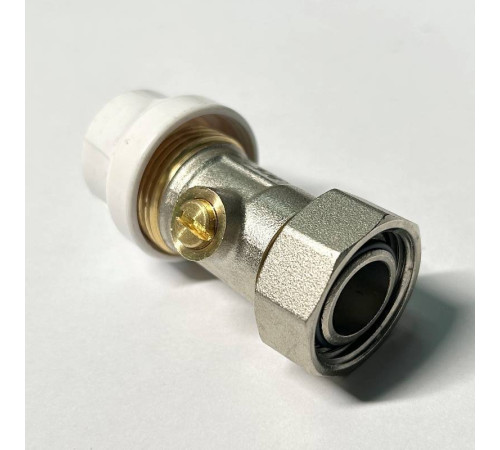 Узел радиаторный прямой одинарный Uni-Fitt 3/4 EK x 3/4 EK с шаровым краном 194N3301