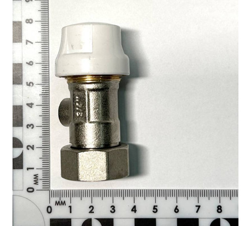 Узел радиаторный прямой одинарный Uni-Fitt 3/4 EK x 3/4 EK с шаровым краном 194N3301