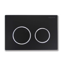 Панель смыва Aquatek Small черная матовая хром TDI-0000003