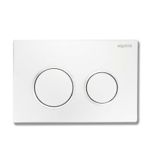 Панель смыва Aquatek Small белая глянец хром TDI-0000001