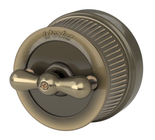 Выключатель на 4 положения двухклавишный бронзовый ретро W5720012