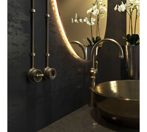 Выключатель на 4 положения двухклавишный бронзовый ретро W5720012