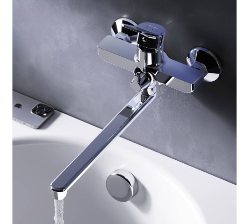 Смеситель для ванны и душа AM.PM X-Joy с длинным изливом F85A90000