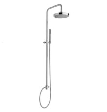 Душевая стойка Nicolazzi Doccia с верхним душем Ø 20 см и ручным душем хром 5714WSCR20