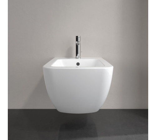 Биде подвесное Villeroy & Boch Subway 2.0 37.5х56х28.5 см CeramicPlus альпийский белый 441100R1