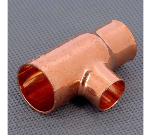 Тройник медный под пайку Viega 22х15х18 мм 102944