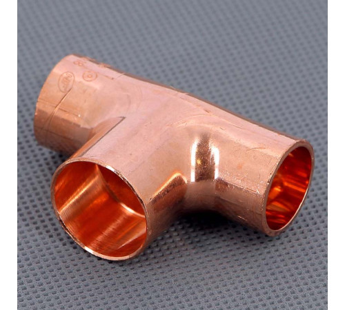 Тройник медный под пайку Viega 22х18х18 мм 104689