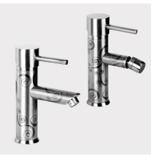 Комплект смесителей для раковины и биде Daniel Suvi Decora с донными клапанами S20605YC 86 / S20604YC 86