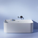 Ванна пристенная Laufen Sonar 160x81.5x46 см композит белый 2.2034.7.000.000.1
