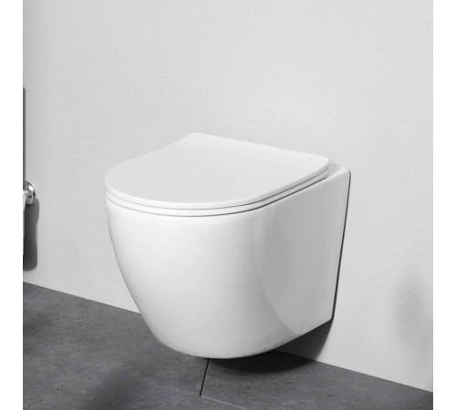Унитаз подвесной AM.PM Like AquaSpin с сиденьем микролифт C801900SC