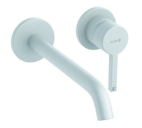 Смеситель для раковины Kludi Nova Fonte Pura однорычажный белый матовый 202455315