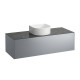 Тумба под раковину Laufen Sonar 117.5 х 45.5 х 34 см подвесная 1 ящик титан/черный мрамор 4.0542.1.034.142.1