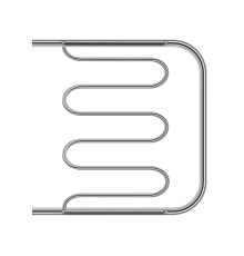 Полотенцесушитель водяной Primoclima Astra Л water Inox 600x600 мм PCAstraЛWInox6060