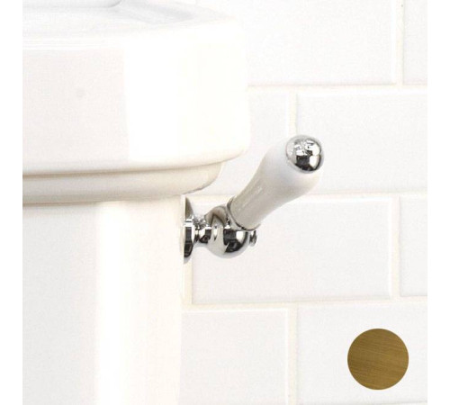 Ручка управления сливом Devon&Devon New 19 бронза/белый IBLEVADX/BR